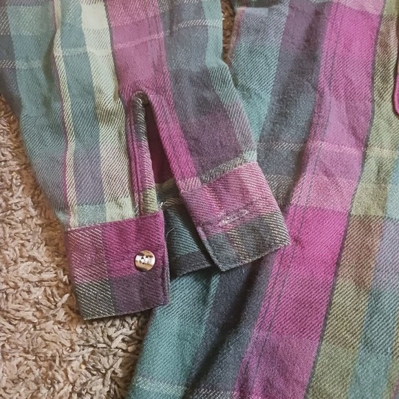 Vtg Five Brother Flannel Mens Long Sleeve Button Down Shirt L Tallman  C… - Picture 3 of 4